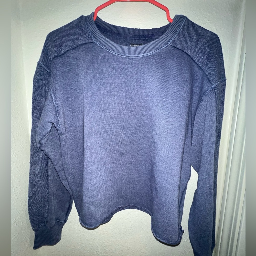 Aerie Navy Varsity Style Sweatshirt